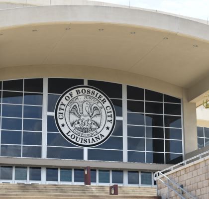 City seal on a building