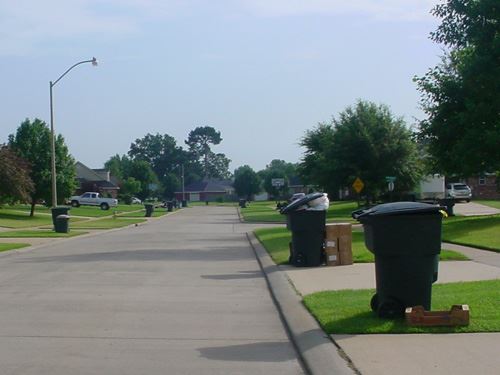 Dumpsters Along Road