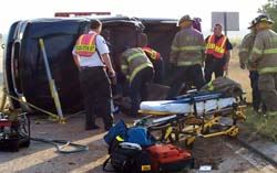 Emergency Medical Services Crew Working