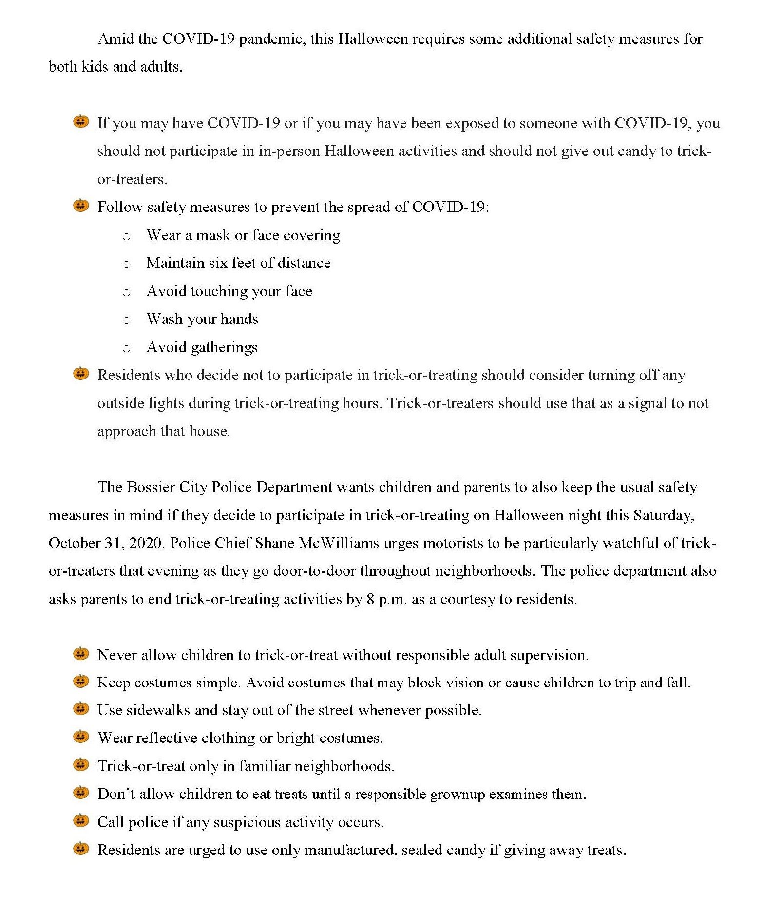 Have a Safe and Happy Halloween! Both Pages Edit