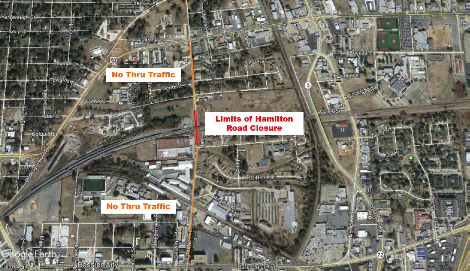 Hamilton Road Closure Map 1-7-2021 B